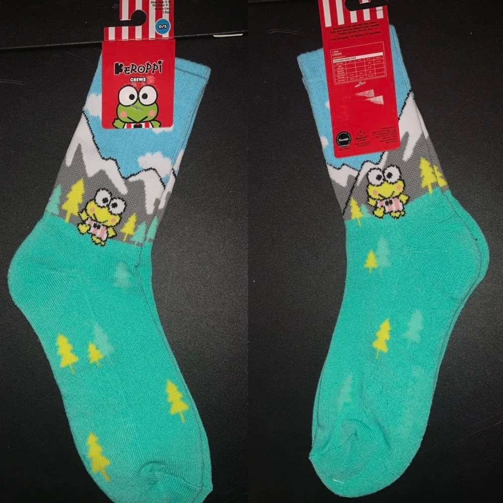 Women Keroppi Sanrio Crew Sock 5-10